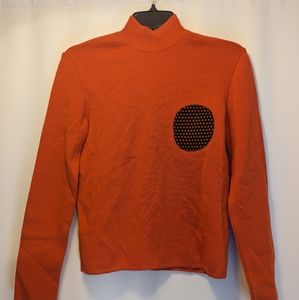 Vintage Gino Paoli Orange sweater sz 10